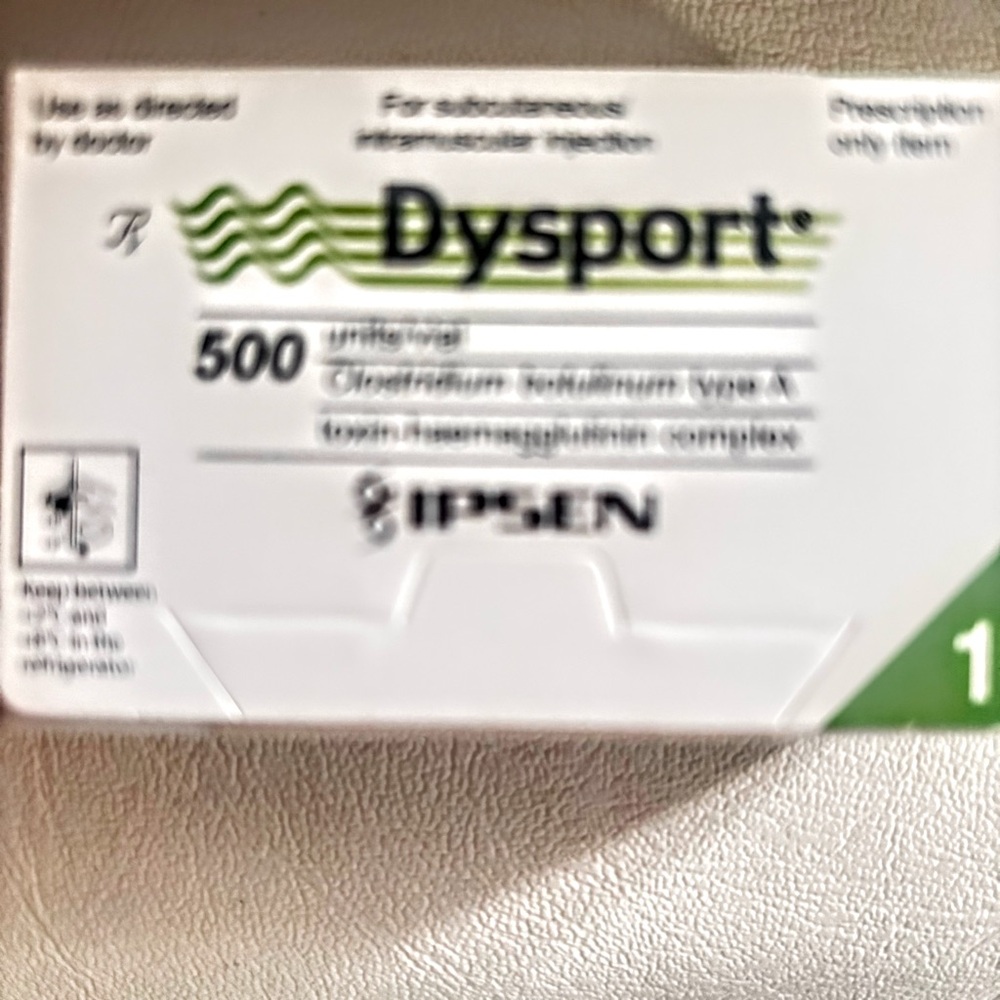 Dysport 500 Unit Box  EXP. Date 111/26
